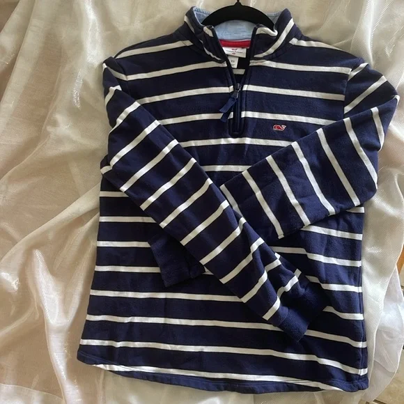 Vineyard Vines for Target striped cotton 1/4 zip - Picture 6 of 6
